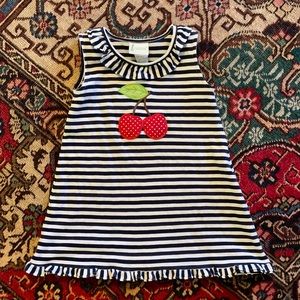 Zucchini size 3T Cherry Appliqué Dress